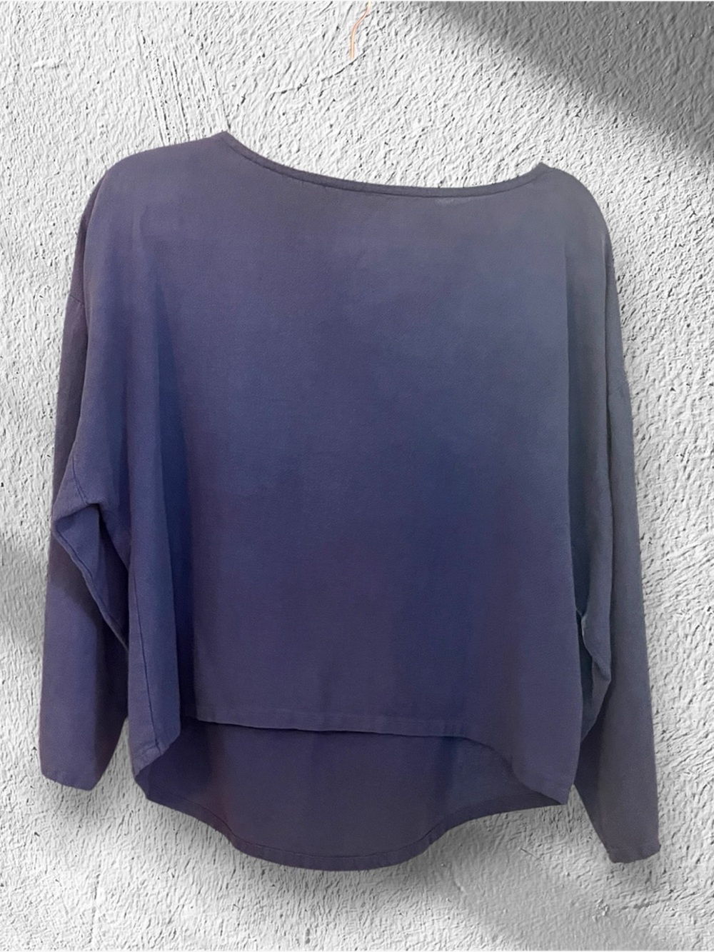 Soft Surroundings Relaxed Boatneck Long-Sleeve Top in Navy